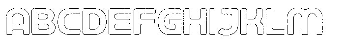 Ripple Otter Rough Outline Font UPPERCASE
