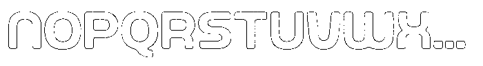 Ripple Otter Rough Outline Font UPPERCASE