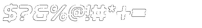 Ripple Otter Rust Outline Italic Font OTHER CHARS