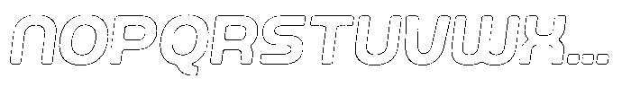 Ripple Otter Rust Outline Italic Font UPPERCASE