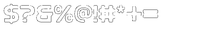 Ripple Otter Rust Outline Font OTHER CHARS