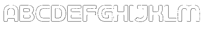 Ripple Otter Rust Outline Font UPPERCASE