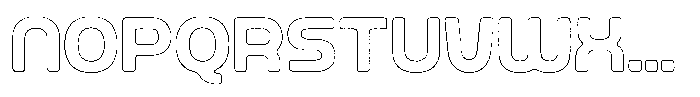Ripple Otter Rust Outline Font UPPERCASE