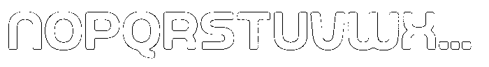 Ripple Otter Rust Outline Font LOWERCASE