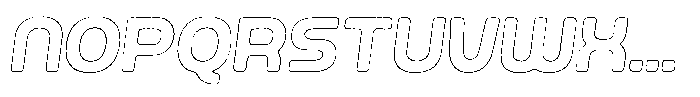 Ripple Otter Scratch Outline Italic Font LOWERCASE