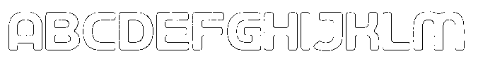 Ripple Otter Scratch Outline Font UPPERCASE