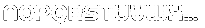 Ripple Otter Scratch Outline Font UPPERCASE
