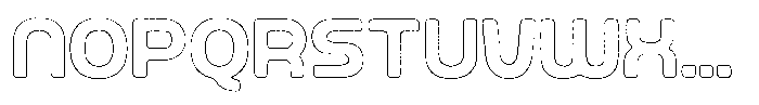 Ripple Otter Scratch Outline Font LOWERCASE