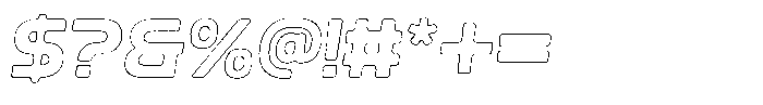 Ripple Otter Worn Outline Italic Font OTHER CHARS