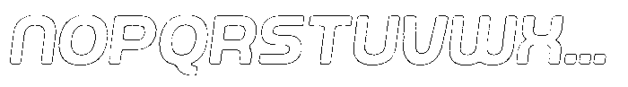Ripple Otter Worn Outline Italic Font UPPERCASE