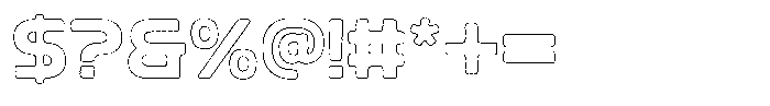 Ripple Otter Worn Outline Font OTHER CHARS