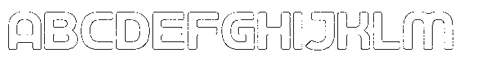 Ripple Otter Worn Outline Font UPPERCASE