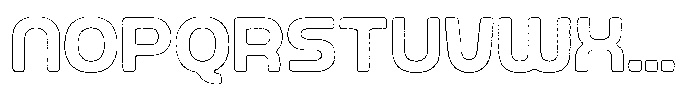 Ripple Otter Worn Outline Font UPPERCASE