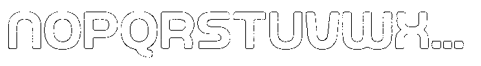 Ripple Otter Worn Outline Font LOWERCASE
