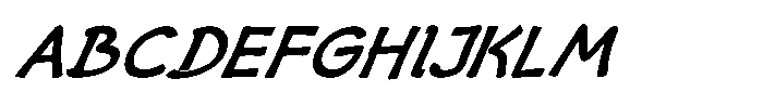 Risagerofa Bold Obelique Font UPPERCASE