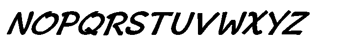 Risagerofa Bold Obelique Font UPPERCASE