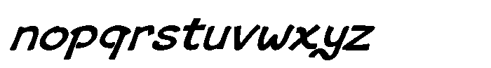 Risagerofa Bold Obelique Font LOWERCASE
