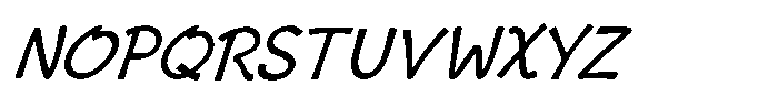 Risagerofa Regular Obelique Font UPPERCASE