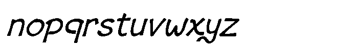 Risagerofa Regular Obelique Font LOWERCASE