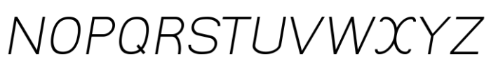 Risans Basic Italic Font UPPERCASE