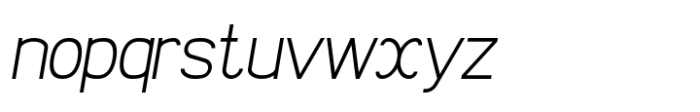 Risans Basic Italic Font LOWERCASE