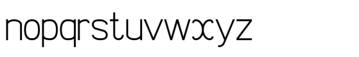 Risans Basic Regular Font LOWERCASE