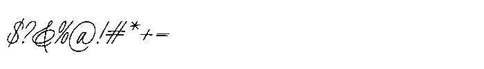 Risemotion Signature Monoline Font OTHER CHARS