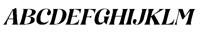 Rising Holyka Italic Font UPPERCASE