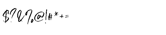 Ristina British Signature Font OTHER CHARS