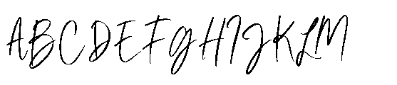 Ristina British Signature Font UPPERCASE