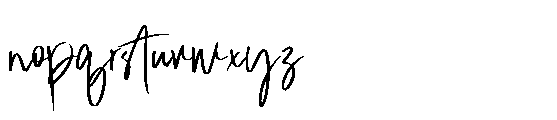 Ristina British Signature Font LOWERCASE