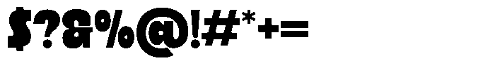 Ristle Extra Bold Font OTHER CHARS