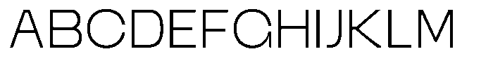 Ristle Extra Light Font UPPERCASE