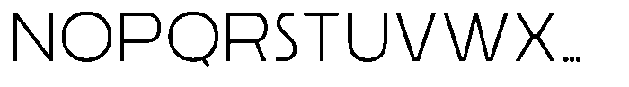 Ristle Extra Light Font UPPERCASE