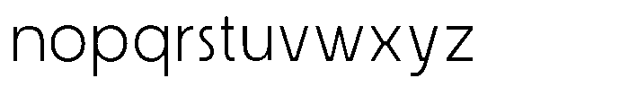 Ristle Extra Light Font LOWERCASE