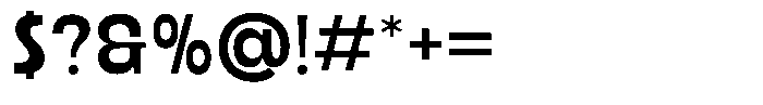 Ristle Medium Font OTHER CHARS