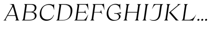 Ristorante Serif Italic Font UPPERCASE