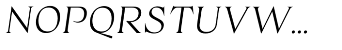 Ristorante Serif Italic Font UPPERCASE