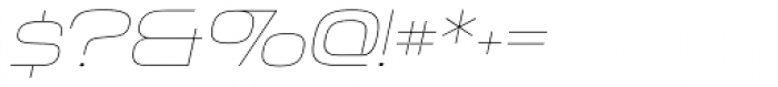 Ritafurey Thin Italic Font OTHER CHARS