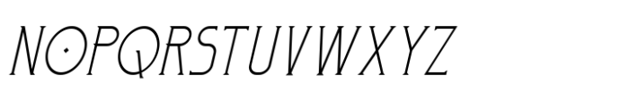 Ritterburg Thin Italic Font UPPERCASE