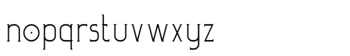 Ritterburg Thin Font LOWERCASE