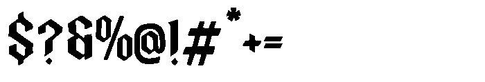 Rittual Font OTHER CHARS