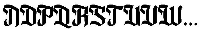 Rittual Font UPPERCASE