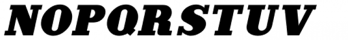 Ritz Slab Serif Oblique JNL Font UPPERCASE