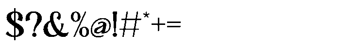 Riuka Regular Font OTHER CHARS
