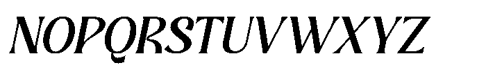 Riuka Slant Italic Font UPPERCASE