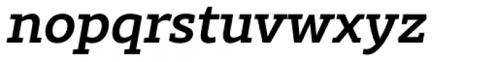Rival Slab Medium Italic Font LOWERCASE