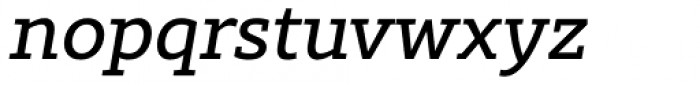 Rival Slab Regular Italic Font LOWERCASE