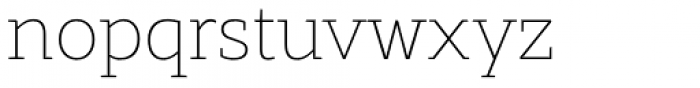 Rival Slab Thin Font LOWERCASE