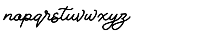 Rivaldy Monoline Script Pro Font LOWERCASE